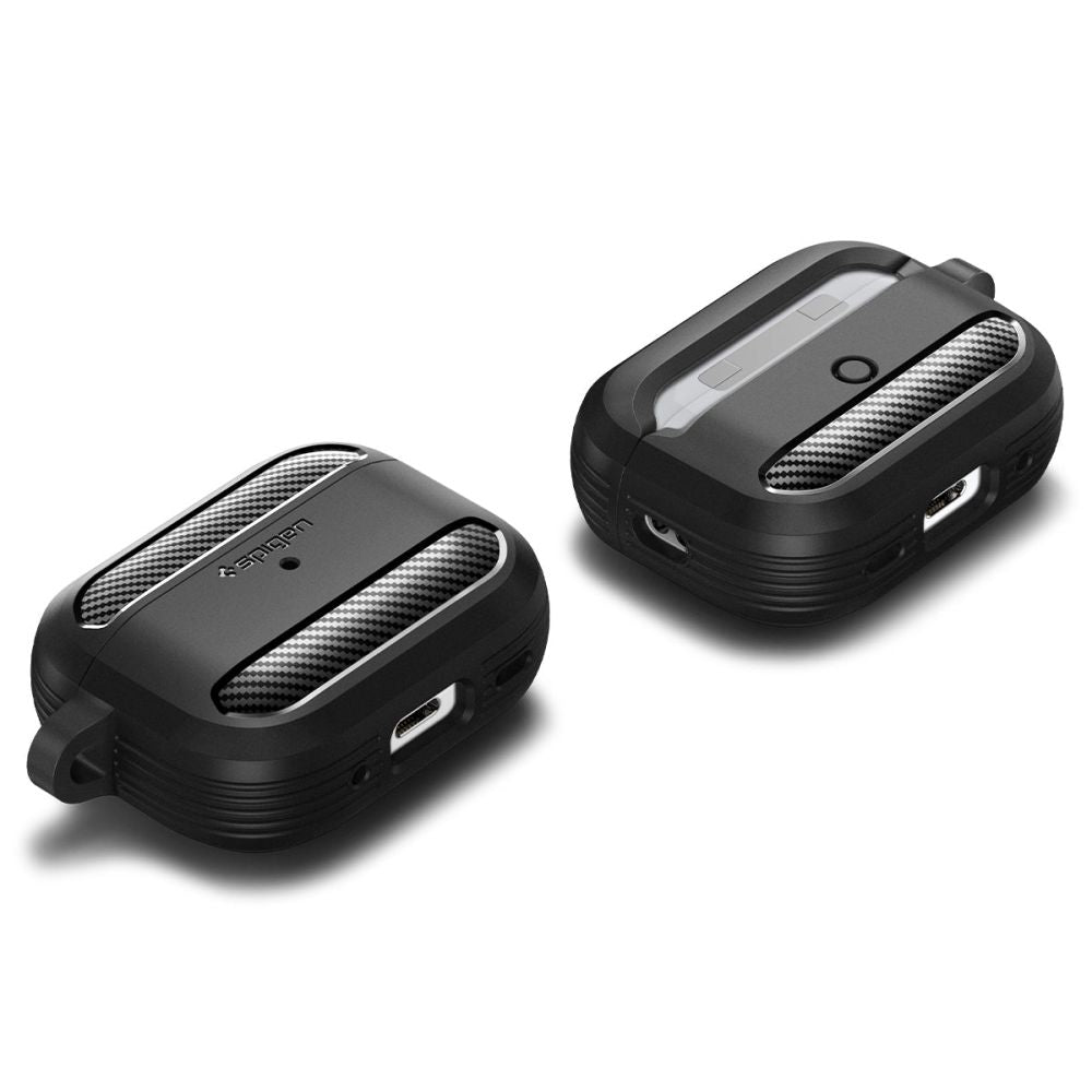 PUZDRO   SPIGEN RUGGED ARMOR APPLE AIRPODS PRO 1 / 2 MATTE BLACK