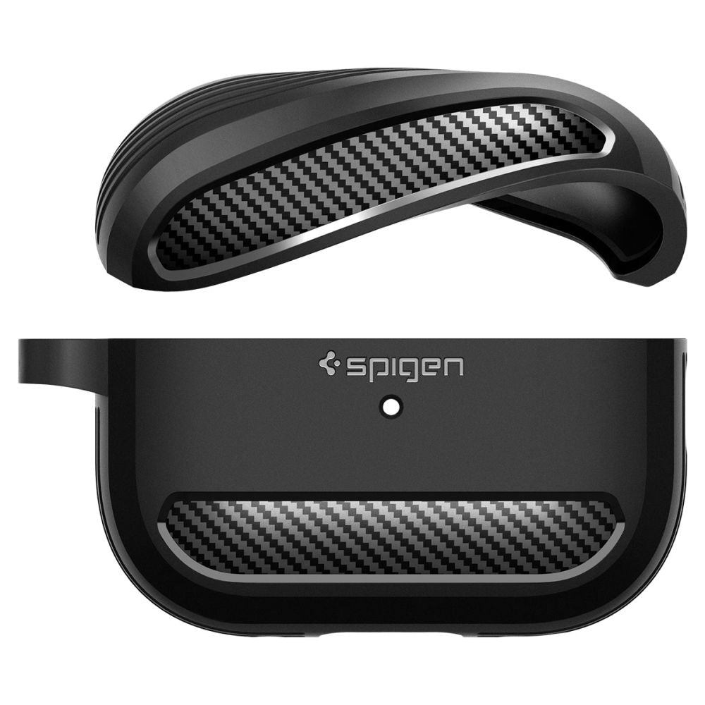 PUZDRO   SPIGEN RUGGED ARMOR APPLE AIRPODS PRO 1 / 2 MATTE BLACK