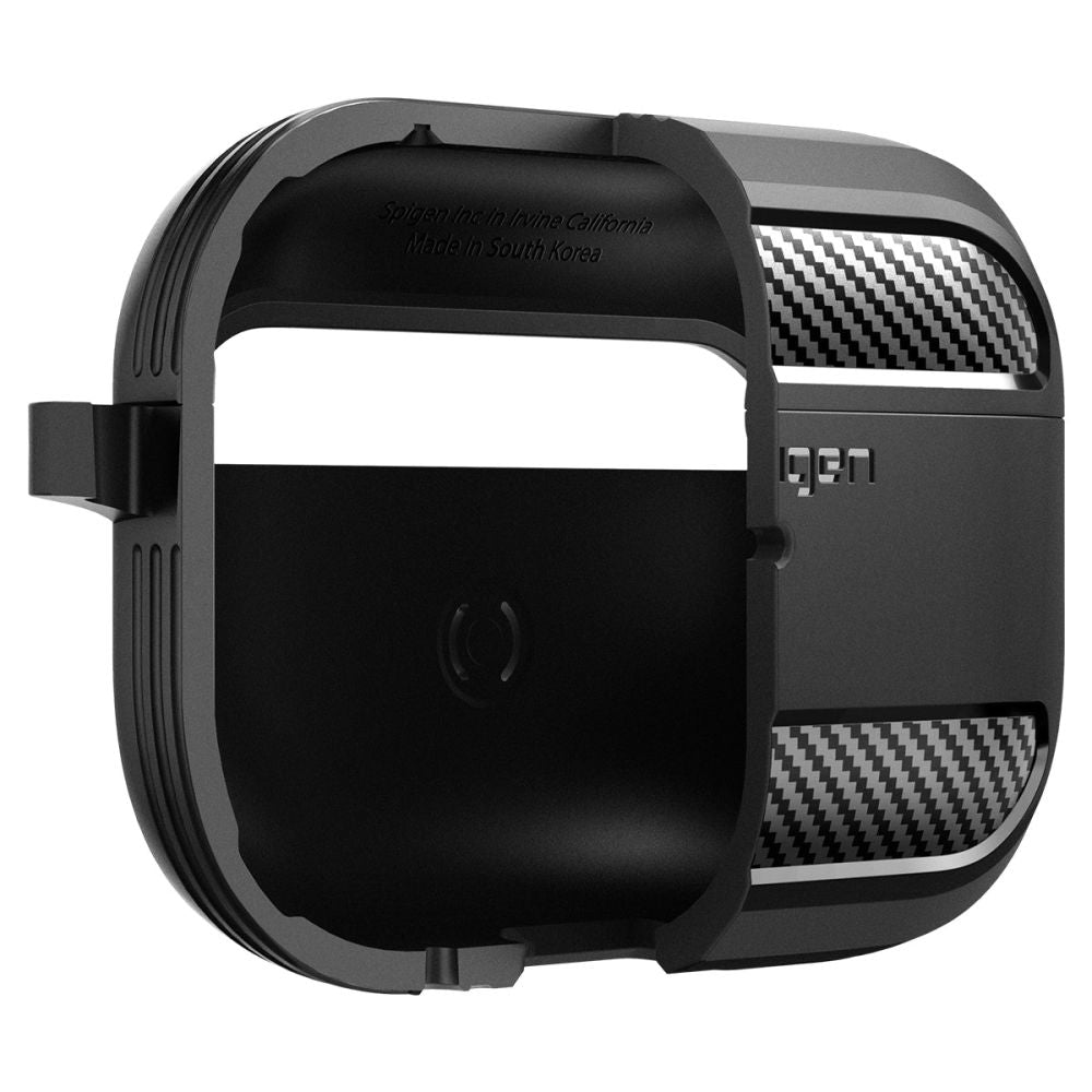 PUZDRO   SPIGEN RUGGED ARMOR APPLE AIRPODS PRO 1 / 2 MATTE BLACK