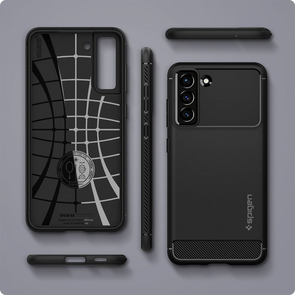 KRYT SPIGEN RUGGED ARMOR GALAXY S21 FE MATTE BLACK