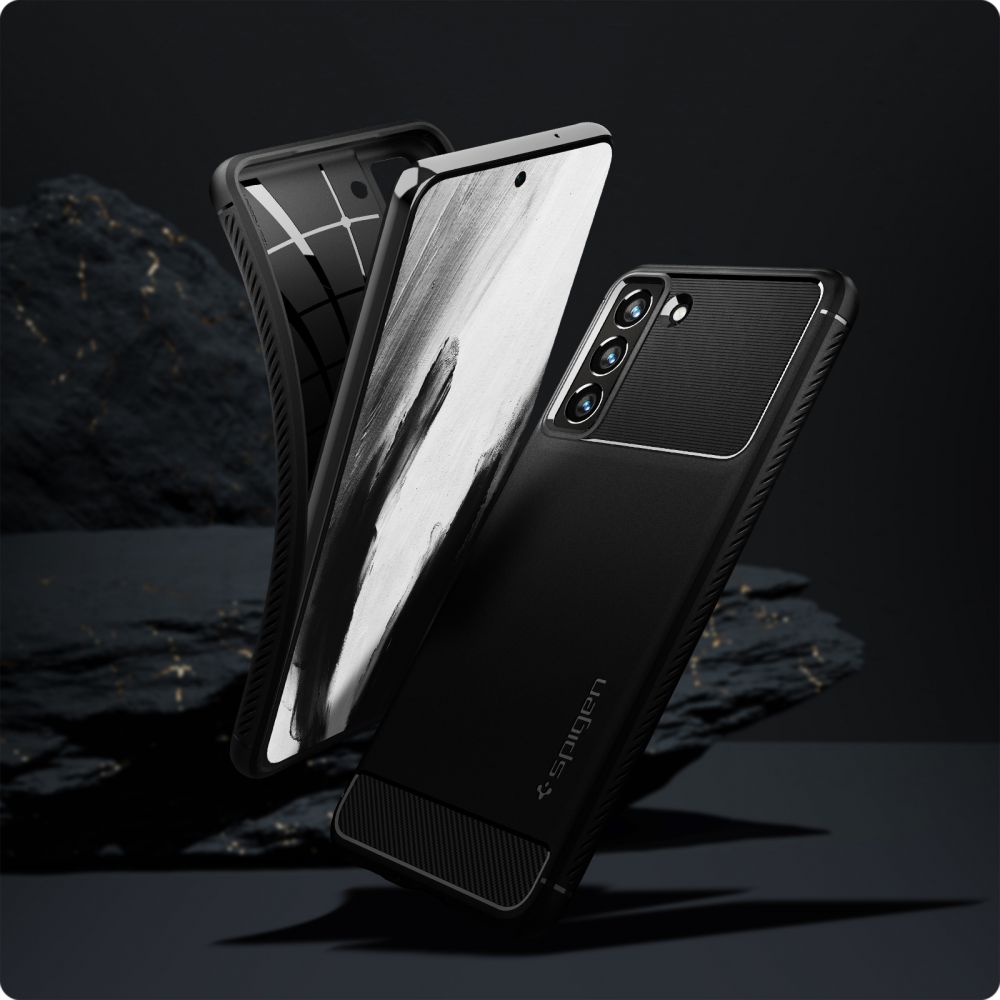 KRYT SPIGEN RUGGED ARMOR GALAXY S21 FE MATTE BLACK