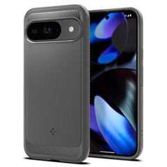 KRYT NA GOOGLE PIXEL 9 / 9 PRO SPIGEN RUGGED ARMOR  MARBLE GREY