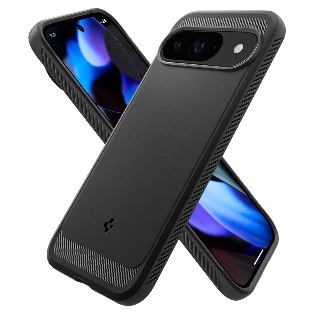 KRYT NA GOOGLE PIXEL 9 / 9 PRO SPIGEN RUGGED ARMOR  MATTE BLACK