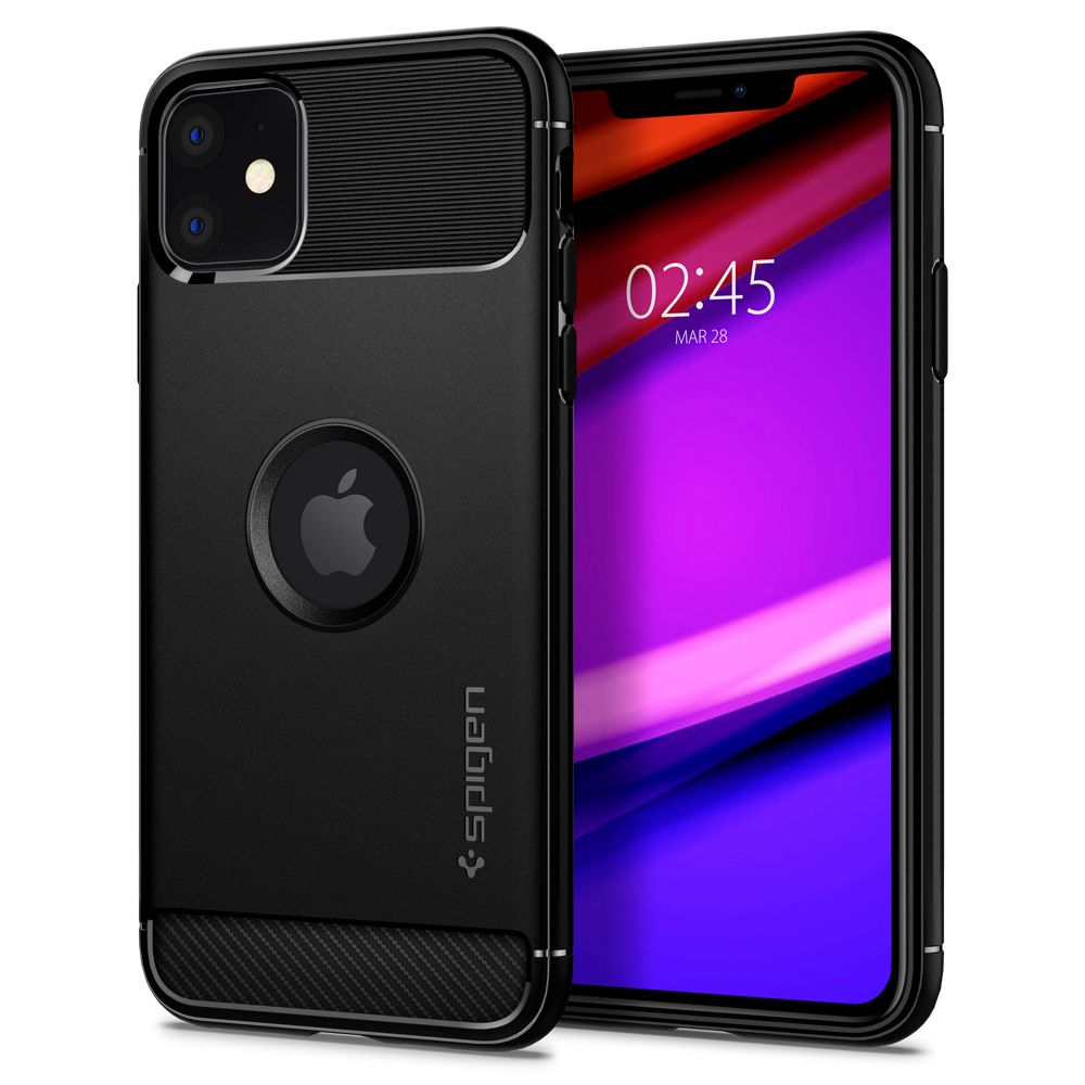 KRYT SPIGEN RUGGED ARMOR IPHONE 11 MATTE BLACK