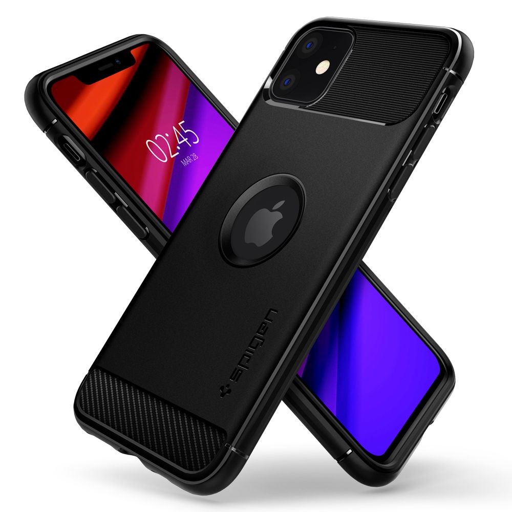 KRYT SPIGEN RUGGED ARMOR IPHONE 11 MATTE BLACK