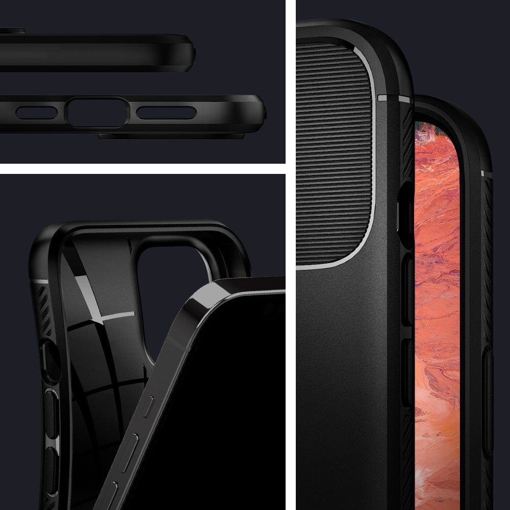 KRYT SPIGEN RUGGED ARMOR IPHONE 12/12 PRO MATTE BLACK