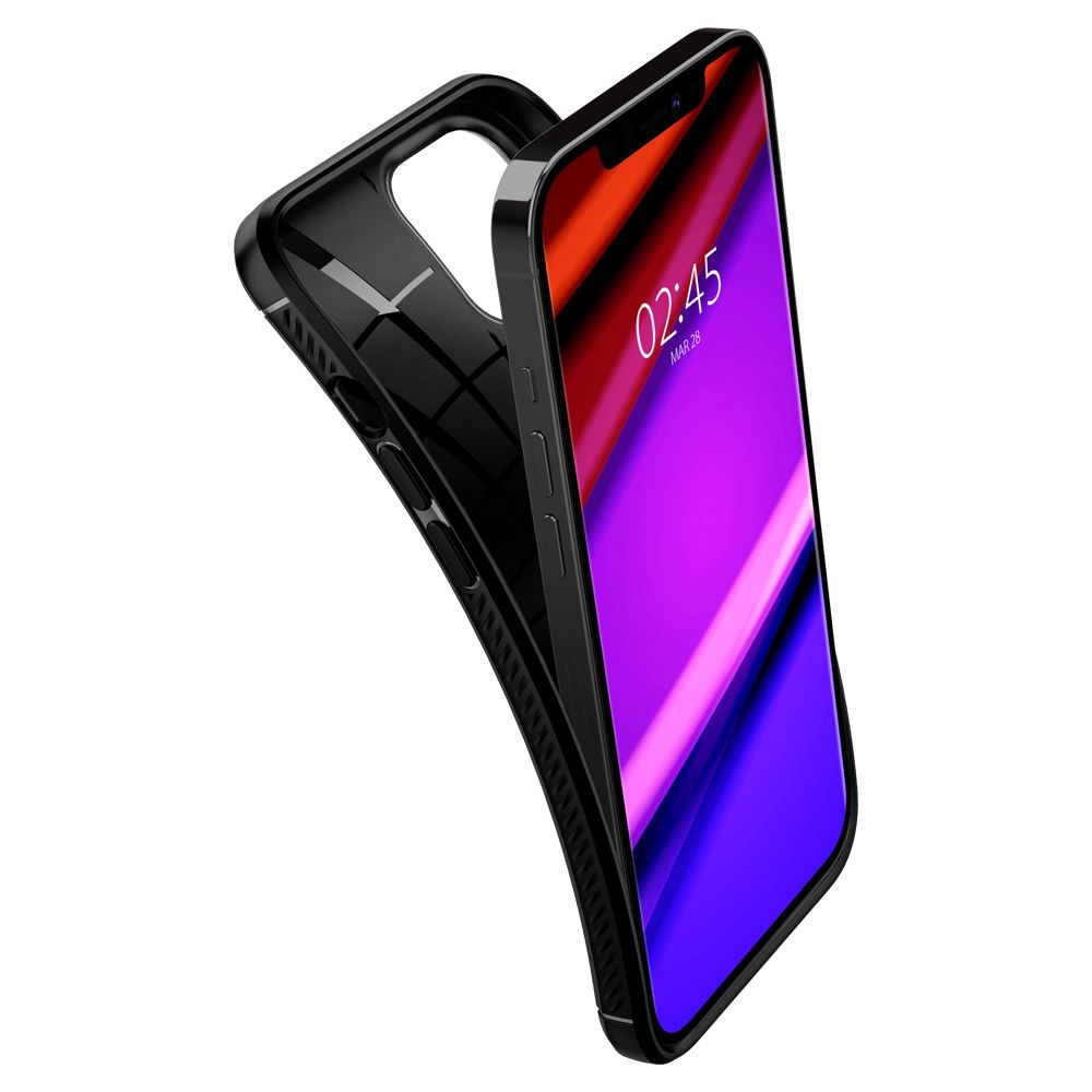 KRYT SPIGEN RUGGED ARMOR IPHONE 12/12 PRO MATTE BLACK