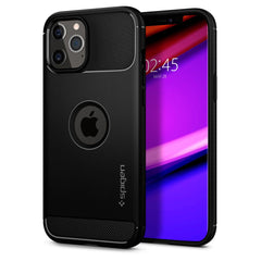 KRYT SPIGEN RUGGED ARMOR IPHONE 12/12 PRO MATTE BLACK