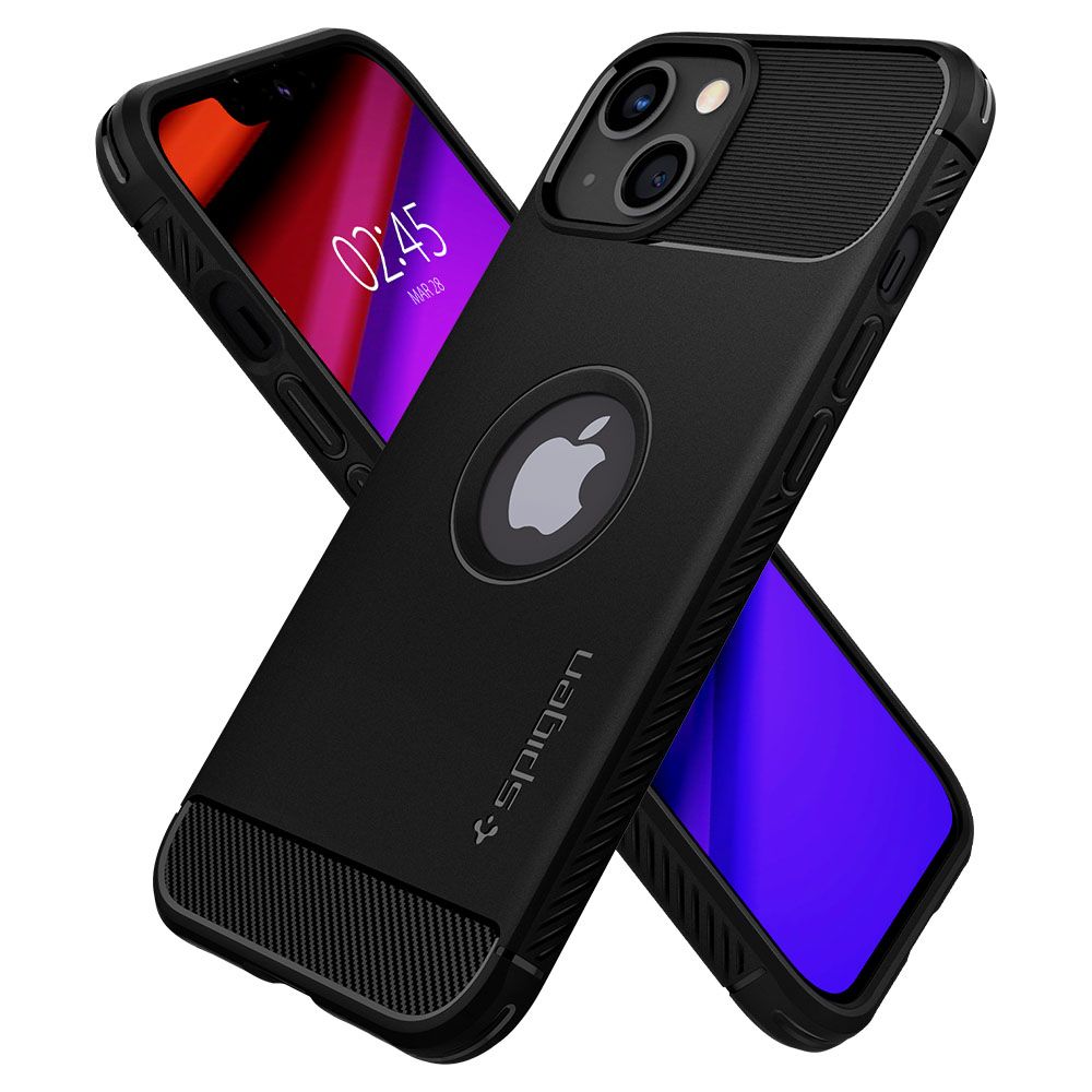 KRYT SPIGEN RUGGED ARMOR IPHONE 13 MATTE BLACK