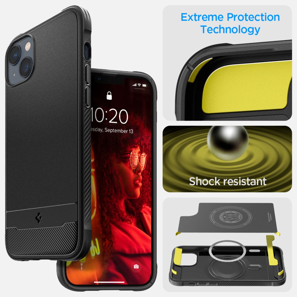 KRYT SPIGEN RUGGED ARMOR MAG MAGSAFE IPHONE 14 MATTE BLACK