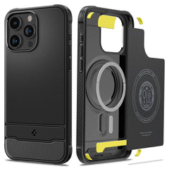 KRYT SPIGEN RUGGED ARMOR MAG MAGSAFE IPHONE 15 PRO MAX MATTE BLACK