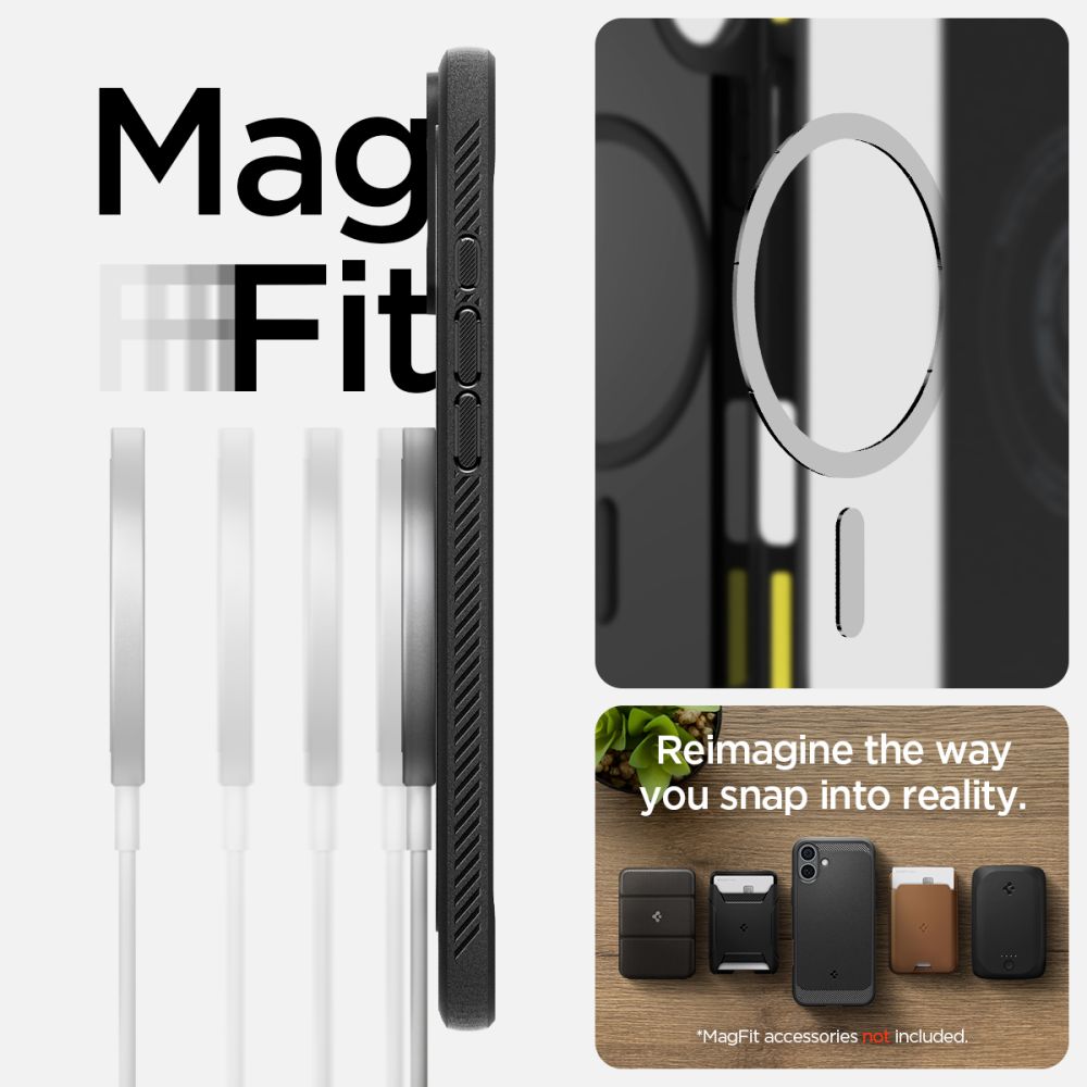 KRYT SPIGEN RUGGED ARMOR MAG MAGSAFE IPHONE 16 PLUS MATTE BLACK