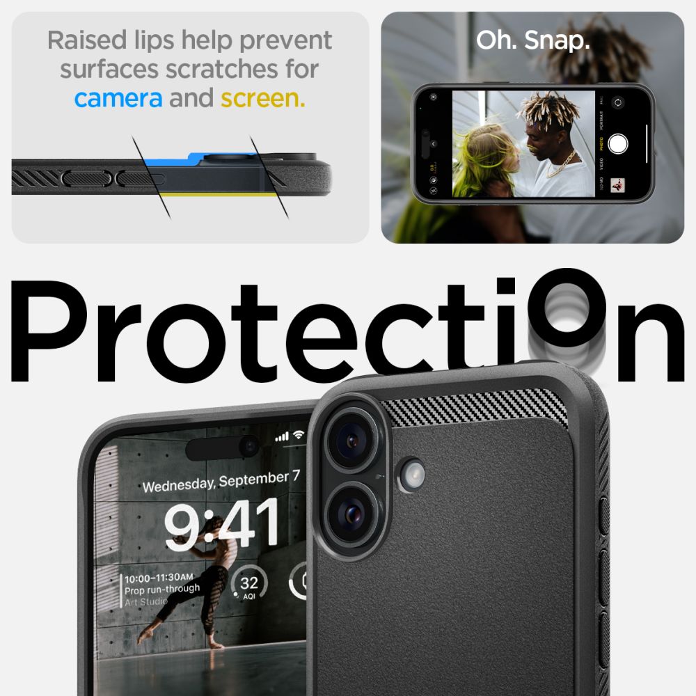 KRYT SPIGEN RUGGED ARMOR MAG MAGSAFE IPHONE 16 PLUS MATTE BLACK