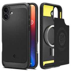 KRYT SPIGEN RUGGED ARMOR MAG MAGSAFE IPHONE 16 PLUS MATTE BLACK