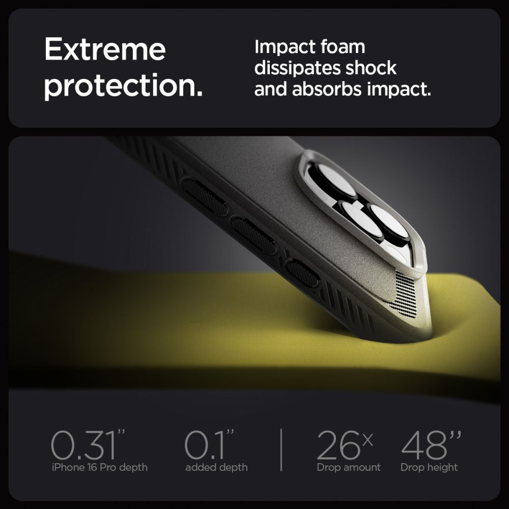 KRYT SPIGEN RUGGED ARMOR MAG MAGSAFE IPHONE 16 PRO MAX GREY