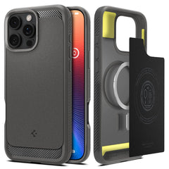 KRYT SPIGEN RUGGED ARMOR MAG MAGSAFE IPHONE 16 PRO MAX GREY