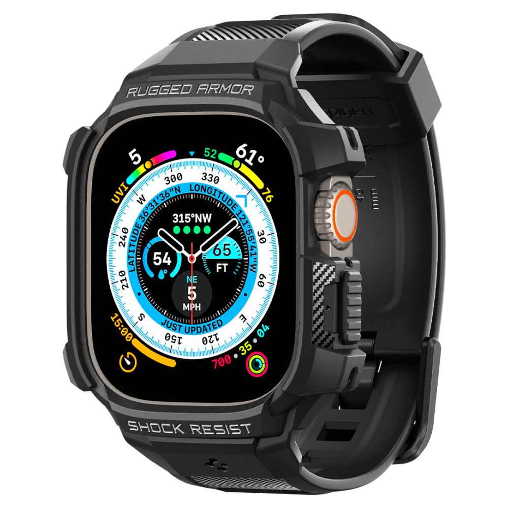 REMIENOK S OCHRANNÝM PUZDROM SPIGEN RUGGED ARMOR ”PRO” APPLE WATCH ULTRA 49 MM BLACK