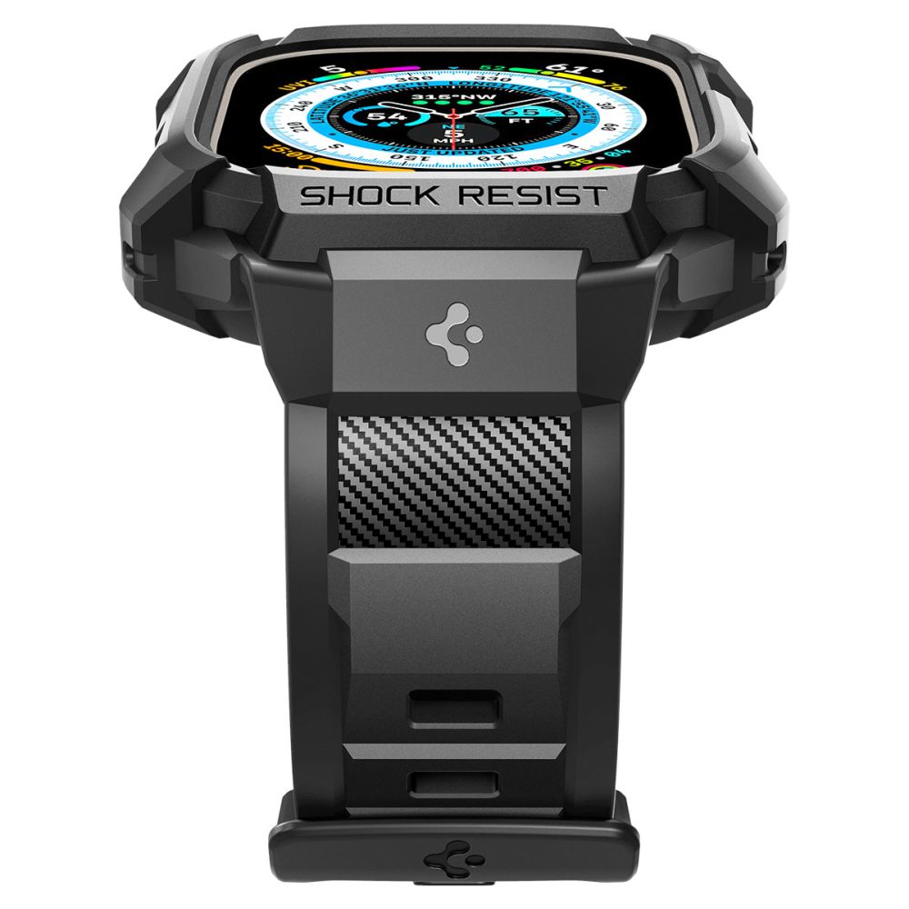 REMIENOK S OCHRANNÝM PUZDROM SPIGEN RUGGED ARMOR ”PRO” APPLE WATCH ULTRA 49 MM BLACK