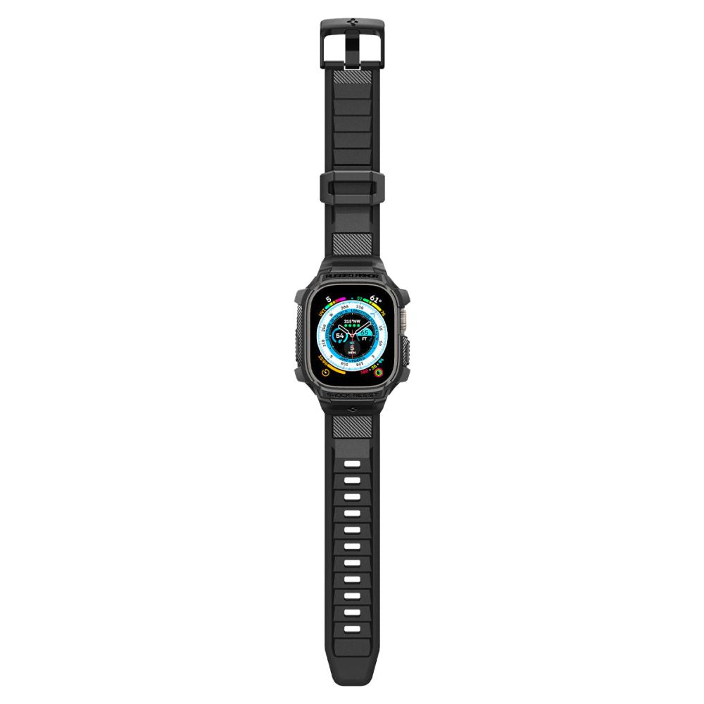 REMIENOK S OCHRANNÝM PUZDROM SPIGEN RUGGED ARMOR ”PRO” APPLE WATCH ULTRA 49 MM BLACK