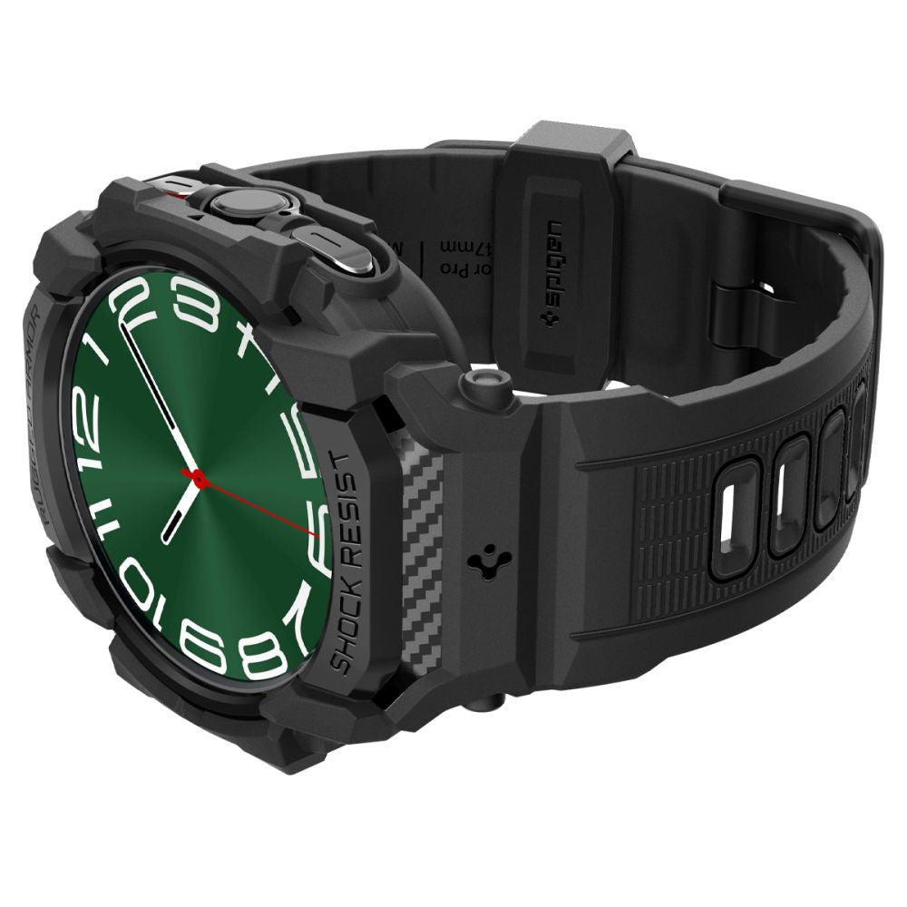 OCHRANNÉ PUZDRO NA SAMSUNG GALAXY WATCH ULTRA (47 MM) SPIGEN RUGGED ARMOR ”PRO” MATTE BLACK