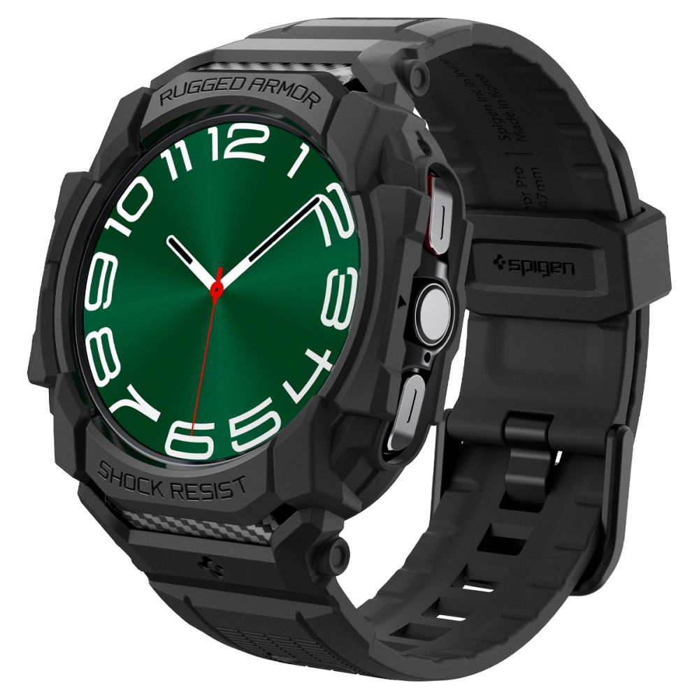 OCHRANNÉ PUZDRO NA SAMSUNG GALAXY WATCH ULTRA (47 MM) SPIGEN RUGGED ARMOR ”PRO” MATTE BLACK