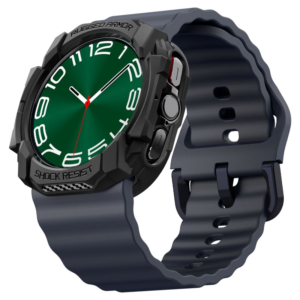 OCHRANNÉ PUZDRO NA SAMSUNG GALAXY WATCH ULTRA (47 MM) SPIGEN RUGGED ARMOR MATTE BLACK
