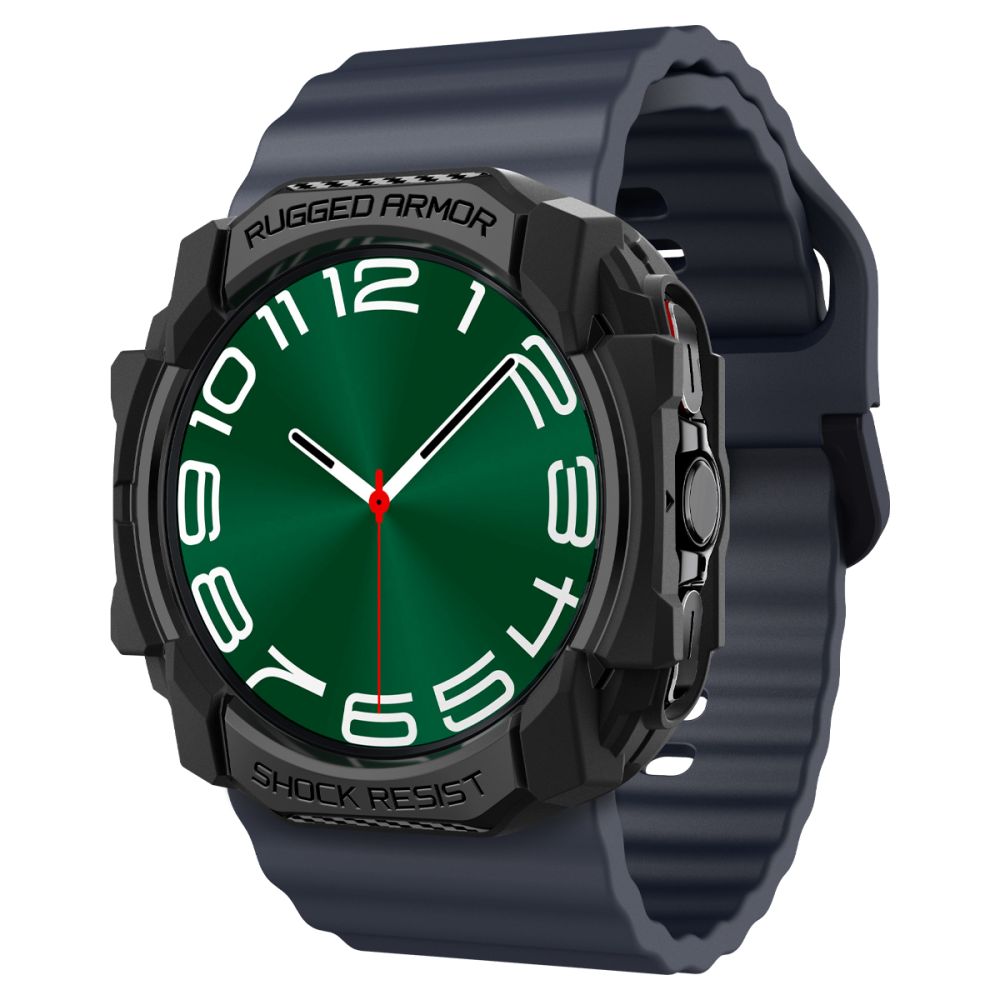 OCHRANNÉ PUZDRO NA SAMSUNG GALAXY WATCH ULTRA (47 MM) SPIGEN RUGGED ARMOR MATTE BLACK