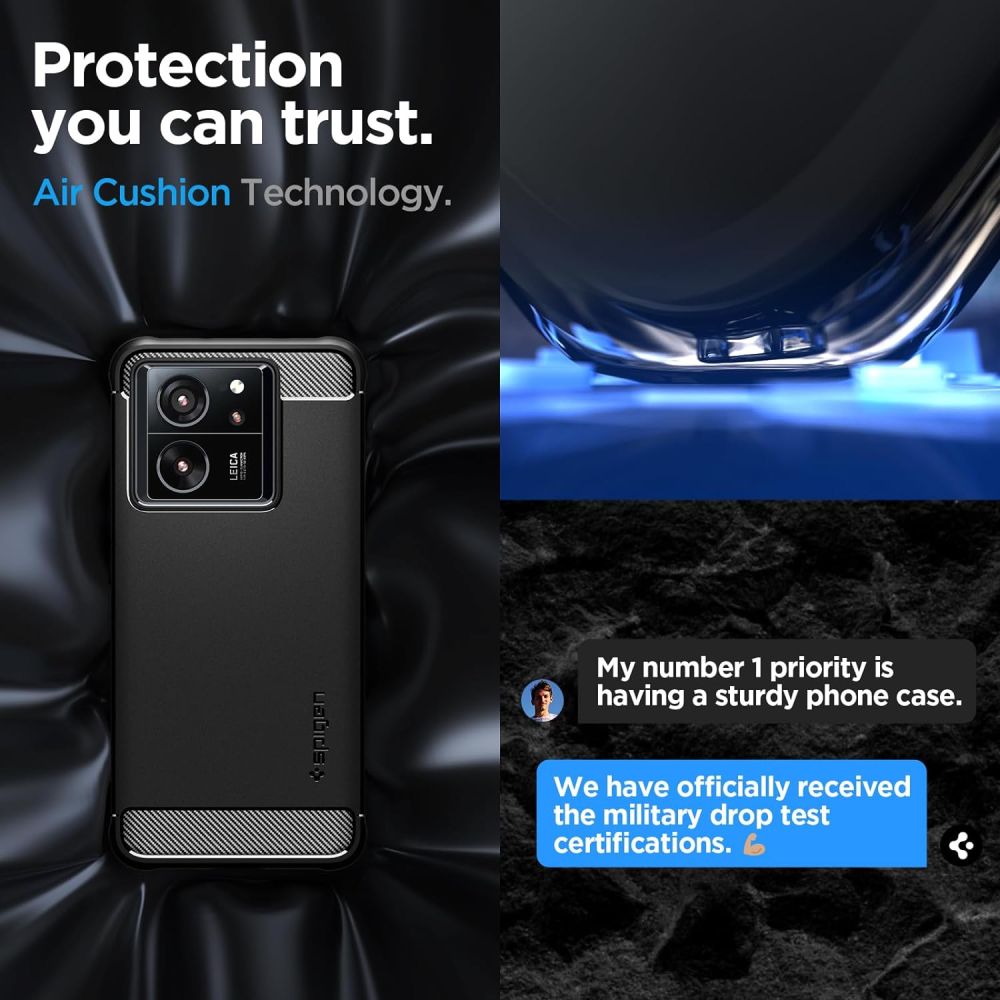KRYT SPIGEN RUGGED ARMOR XIAOMI 13T / 13T PRO MATTE BLACK