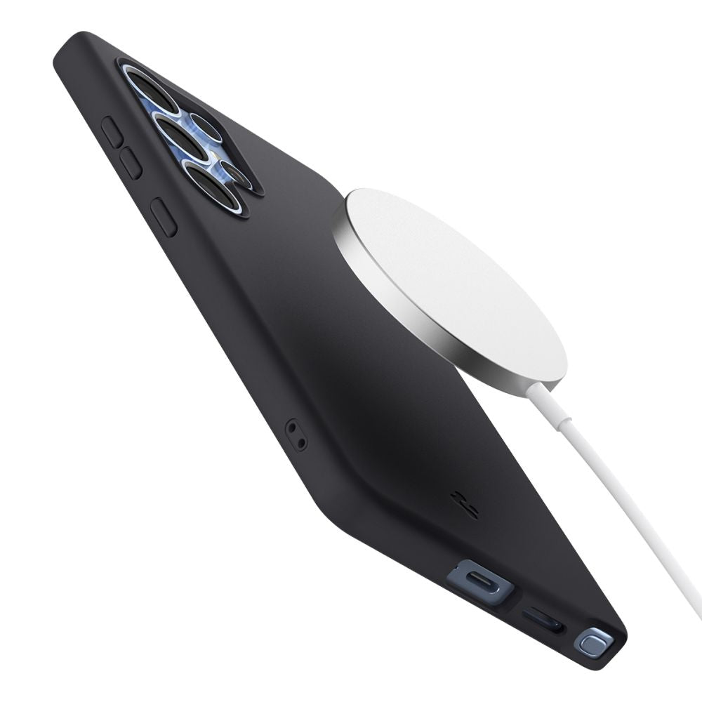 KRYT SPIGEN SILICONE FIT MAG MAGSAFE GALAXY S25 ULTRA BLACK