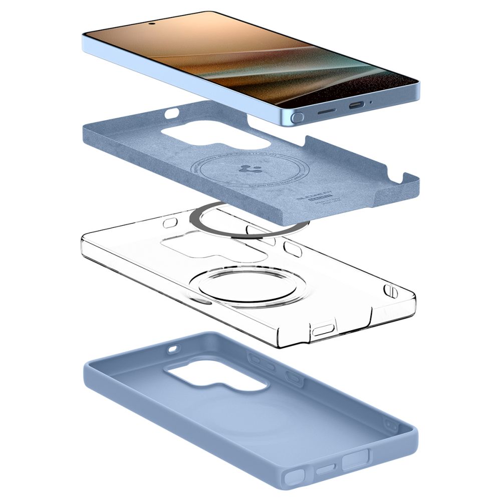KRYT SPIGEN SILICONE FIT MAG MAGSAFE GALAXY S25 ULTRA SAPPHIRE BLUE