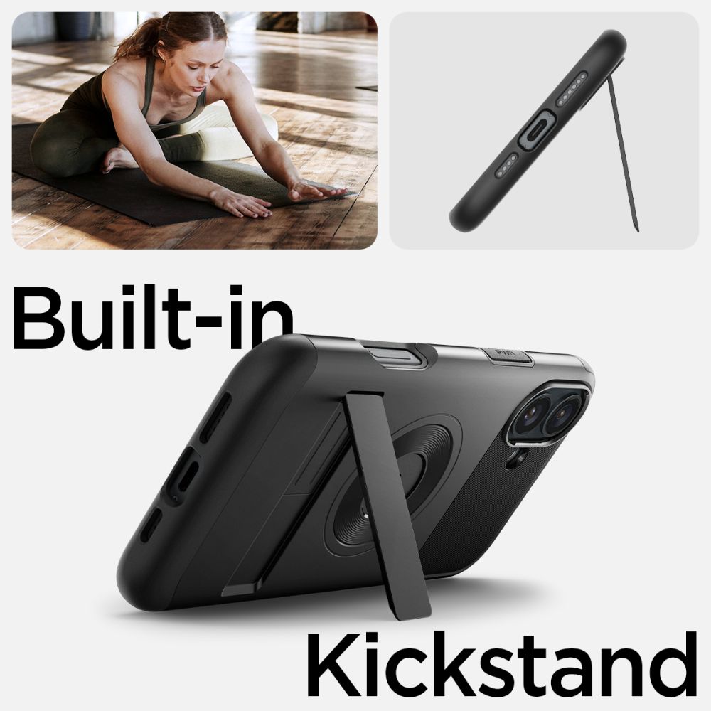 KRYT SPIGEN SLIM ARMOR MAG MAGSAFE IPHONE 16 BLACK