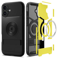 KRYT SPIGEN SLIM ARMOR MAG MAGSAFE IPHONE 16 BLACK