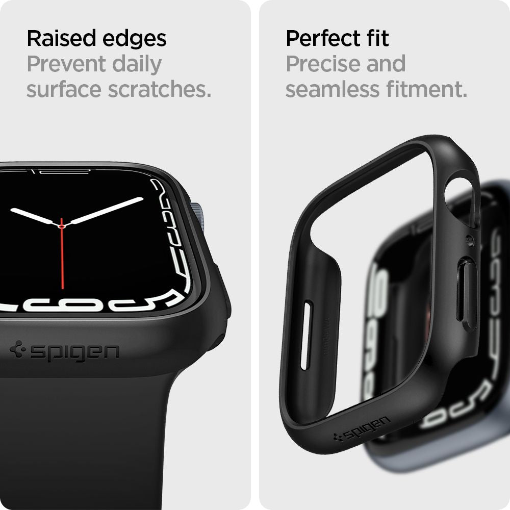 OCHRANNÉ PUZDRO NA APPLE WATCH 45 MM SPIGEN THIN FIT BLACK