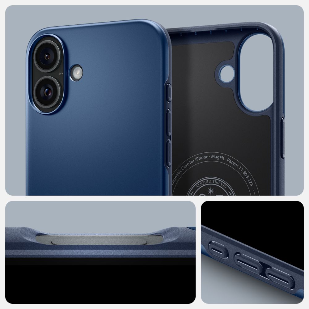 KRYT SPIGEN THIN FIT MAG MAGSAFE IPHONE 16 NAVY BLUE