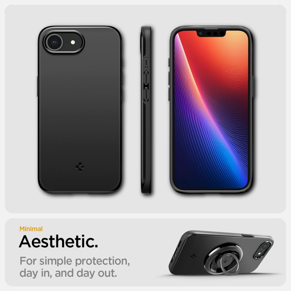 KRYT SPIGEN THIN FIT MAG MAGSAFE IPHONE 16E BLACK