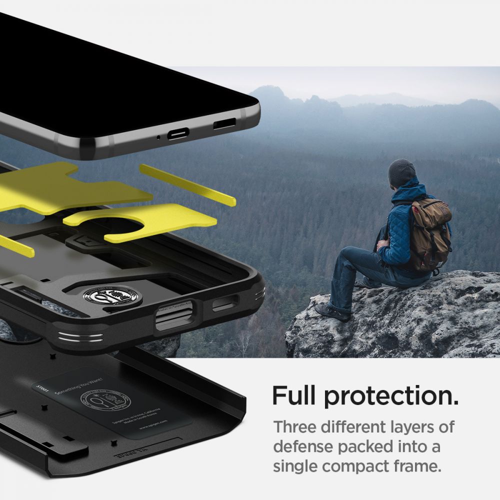 KRYT SPIGEN TOUGH ARMOR GALAXY S22 BLACK