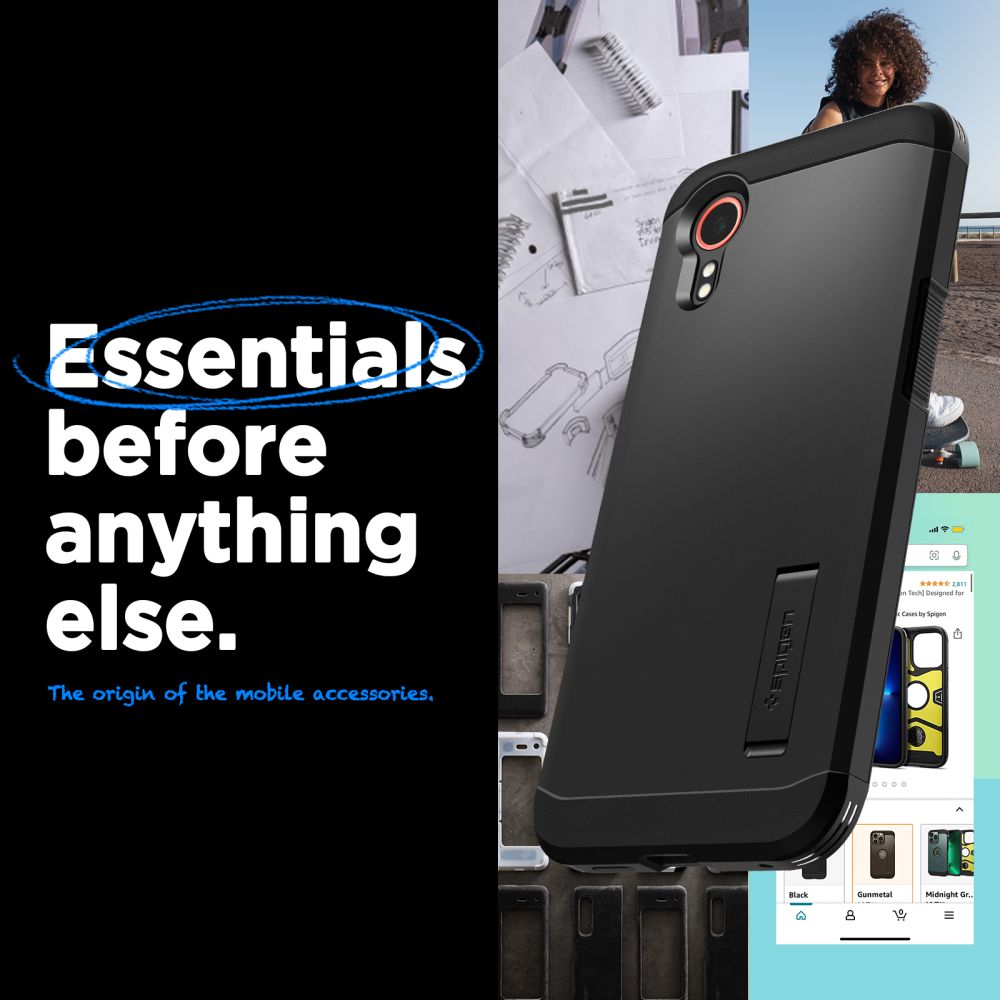 KRYT SPIGEN TOUGH ARMOR GALAXY XCOVER 7 BLACK
