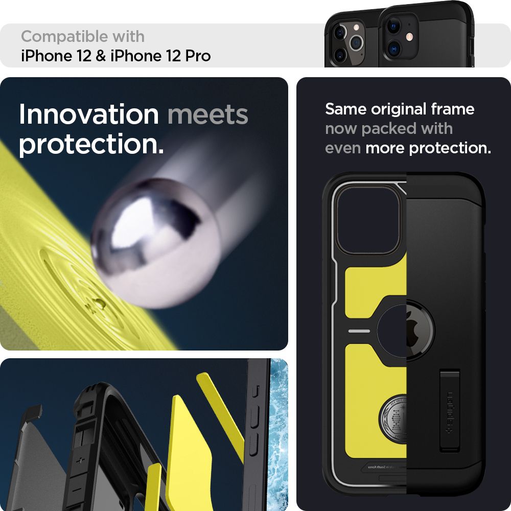 KRYT SPIGEN TOUGH ARMOR IPHONE 12/12 PRO BLACK