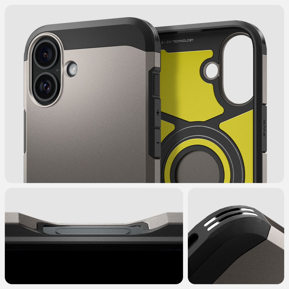 KRYT SPIGEN TOUGH ARMOR MAG MAGSAFE IPHONE 16 GUNMETAL
