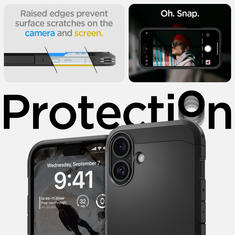 KRYT SPIGEN TOUGH ARMOR MAG MAGSAFE IPHONE 16 PLUS BLACK