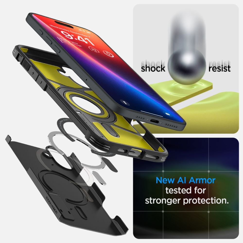 KRYT SPIGEN TOUGH ARMOR MAG MAGSAFE IPHONE 16 PLUS BLACK
