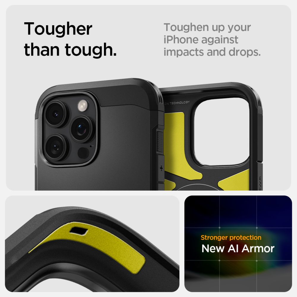 KRYT SPIGEN TOUGH ARMOR MAG MAGSAFE IPHONE 16 PRO MAX BLACK
