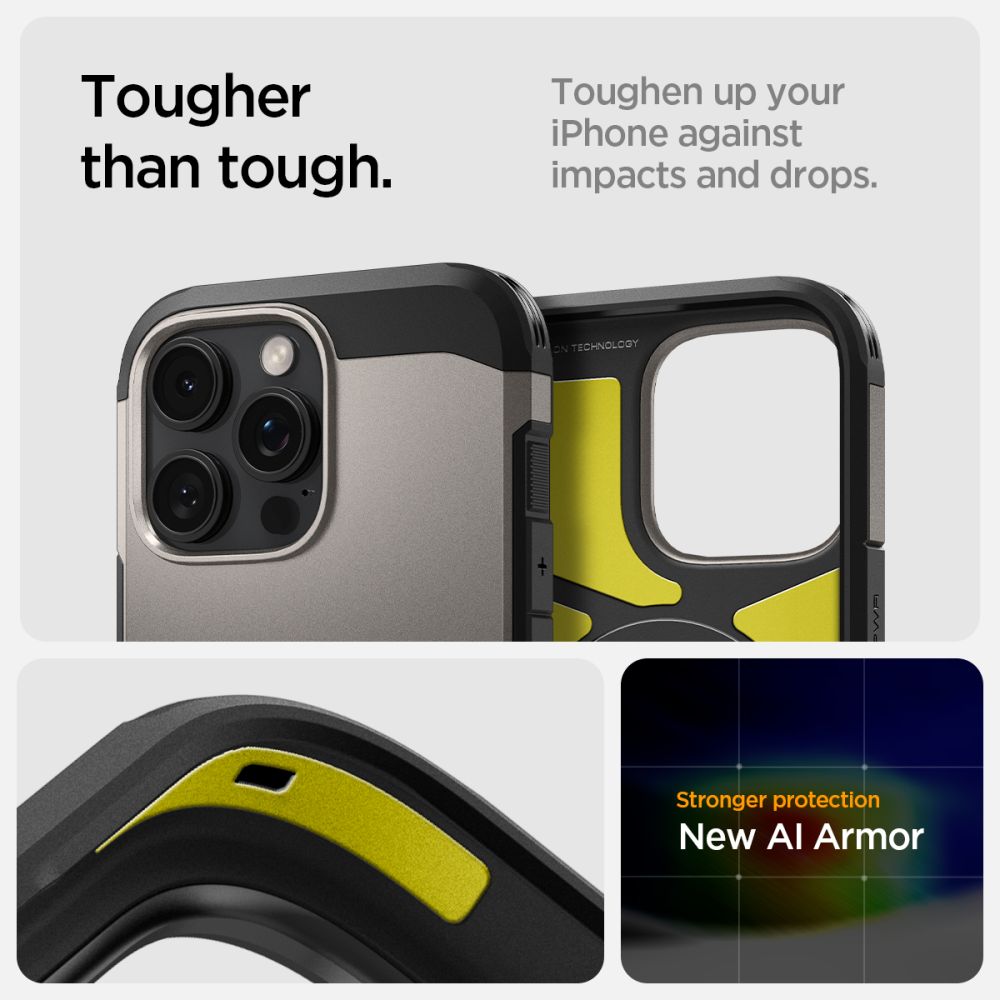 KRYT SPIGEN TOUGH ARMOR MAG MAGSAFE IPHONE 16 PRO MAX GUNMETAL