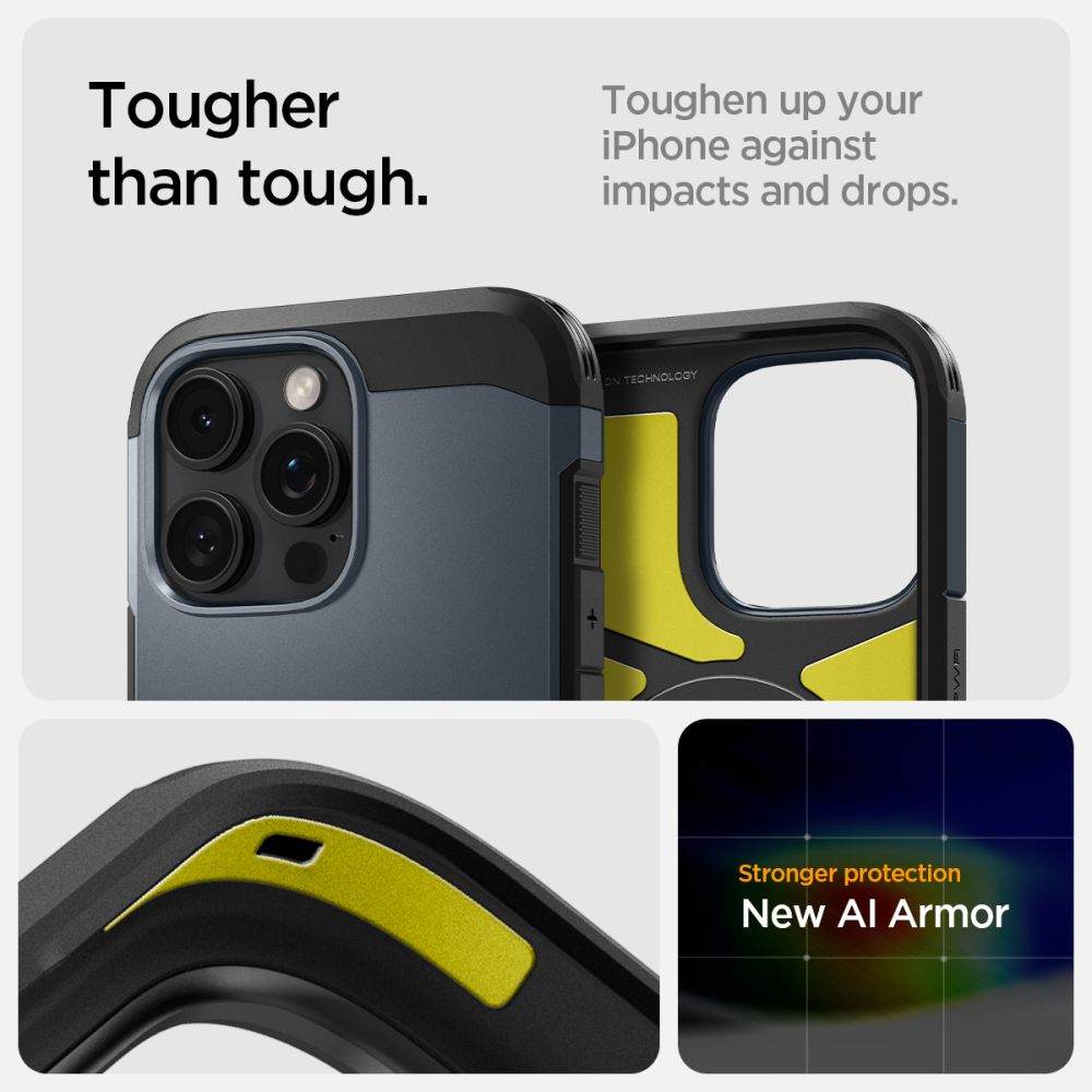 KRYT SPIGEN TOUGH ARMOR MAG MAGSAFE IPHONE 16 PRO MAX METAL SLATE