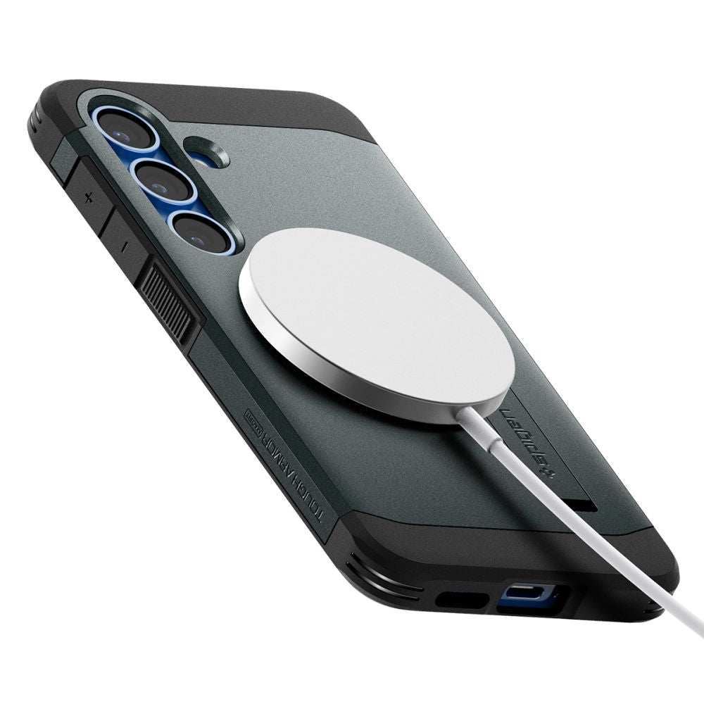 KRYT SPIGEN TOUGH ARMOR MAGSAFE GALAXY S25 ABYSS GREEN