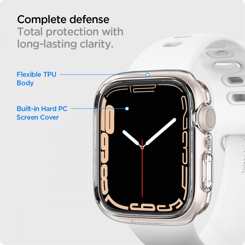 OCHRANNÉ PUZDRO NA APPLE WATCH 41 MM SPIGEN ULTRA HYBRID CRYSTAL CLEAR