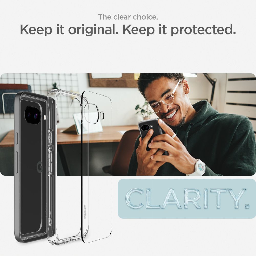 KRYT SPIGEN ULTRA HYBRID GOOGLE PIXEL 9A CRYSTAL CLEAR