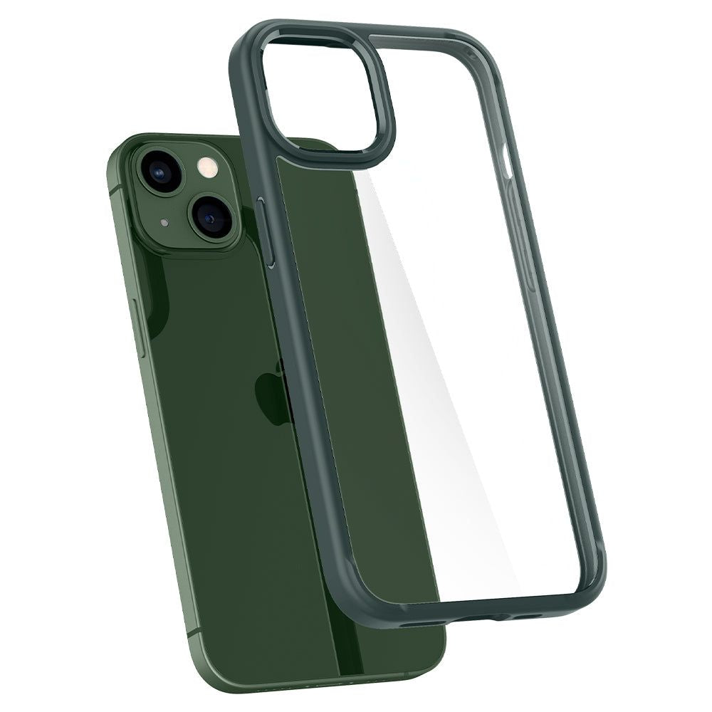 KRYT SPIGEN ULTRA HYBRID IPHONE 13 MIDNIGHT GREEN