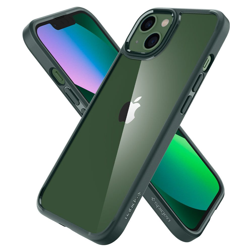 KRYT SPIGEN ULTRA HYBRID IPHONE 13 MIDNIGHT GREEN