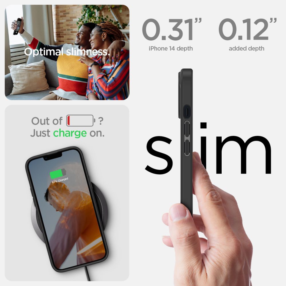 KRYT SPIGEN ULTRA HYBRID IPHONE 14 PLUS MATTE BLACK